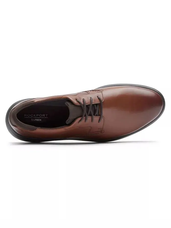 Мужские туфли Noah с простым носком Rockport — изображение 2 из 5, коричневый