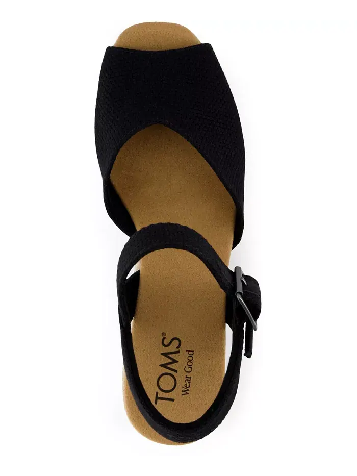 Женские босоножки Isla с открытым носком TOMS — изображение 4 из 5, черный