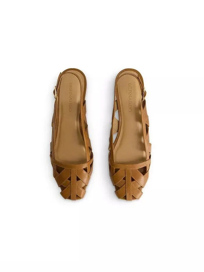 Балетки Бернардо Глинды Bernardo Footwear — изображение 5 из 5, коричневый