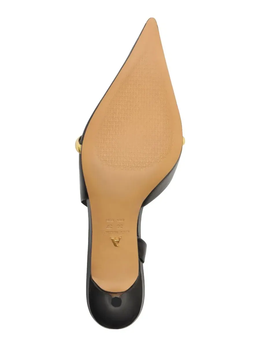 Туфли-лодочки на каблуке с ремешком, модель Margaret Mid Stiletto Arezzo — изображение 5 из 5, черный
