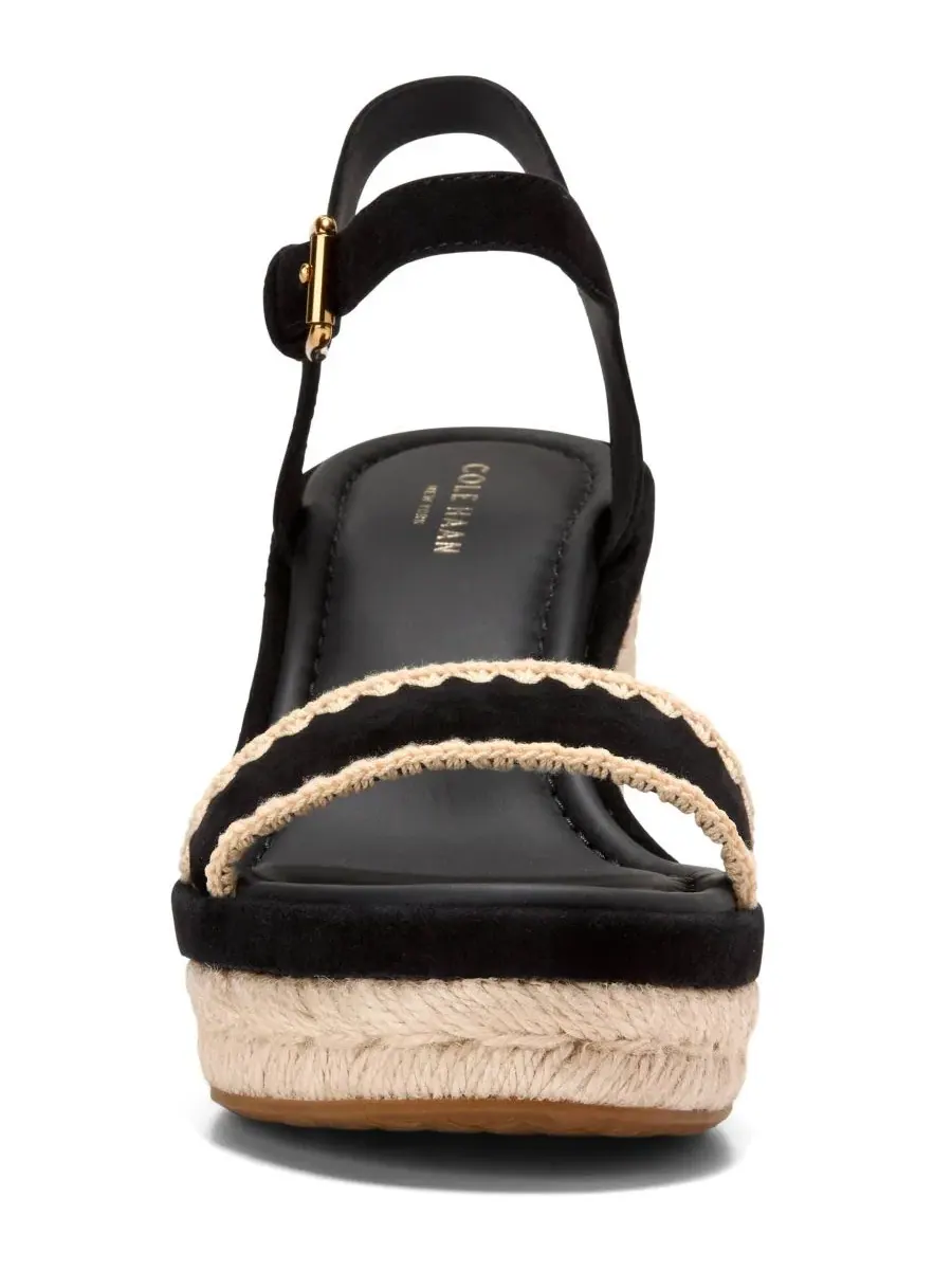 Женские босоножки-эспадрильи на танкетке Cloudfeel Asbury Cole Haan — изображение 7 из 8, черный натуральный