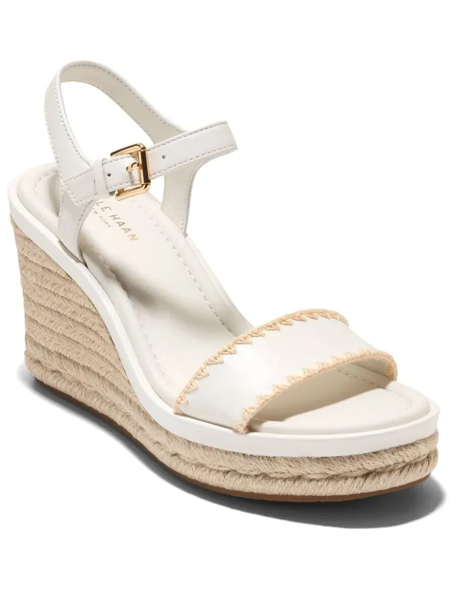 Сандалии-эспадрильи на танкетке Cloudfeel Asbury Cole Haan, Powder Leather Natural Raffia