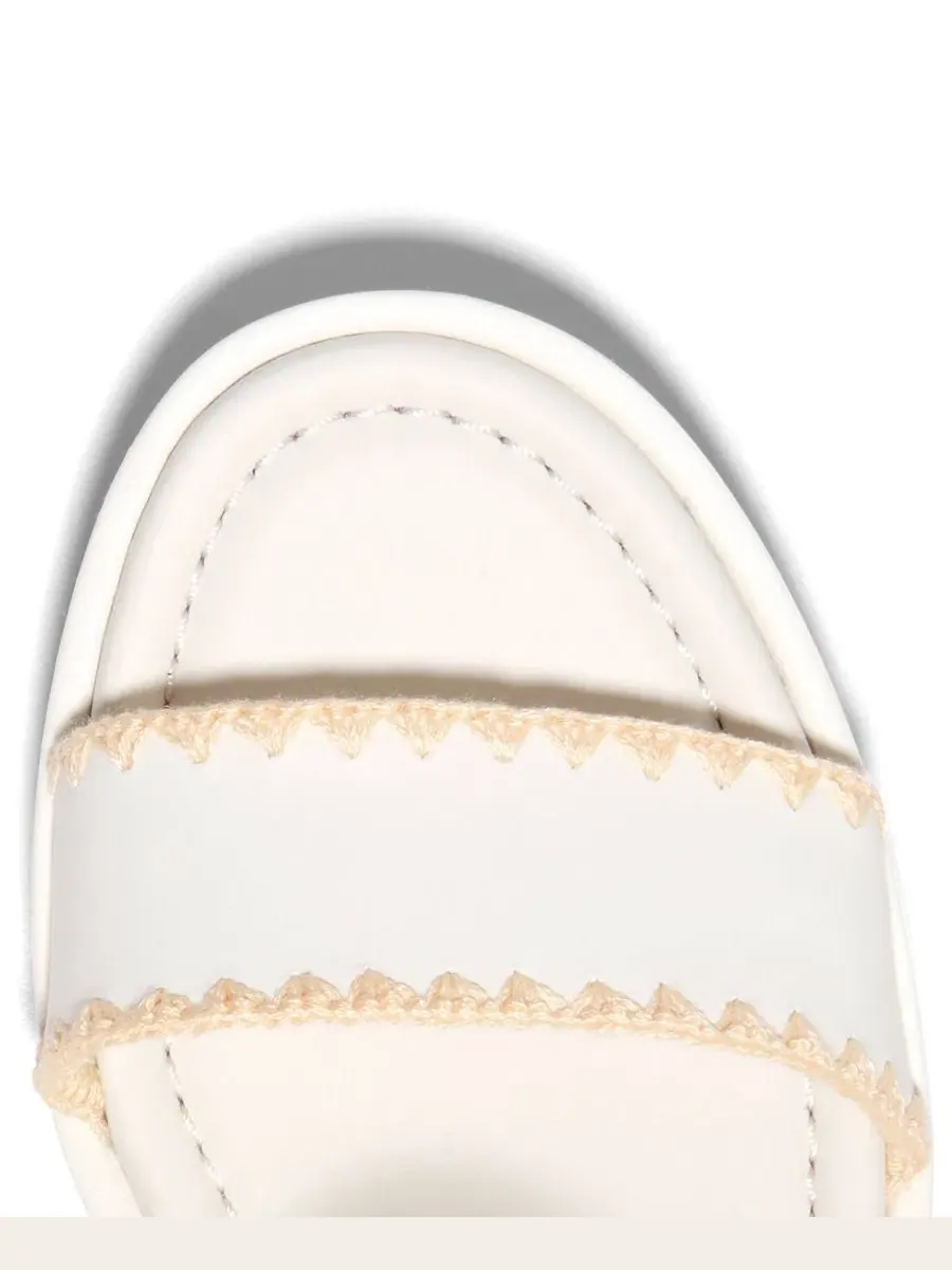 Сандалии-эспадрильи на танкетке Cloudfeel Asbury Cole Haan, Powder Leather Natural Raffia — изображение 6 из 8