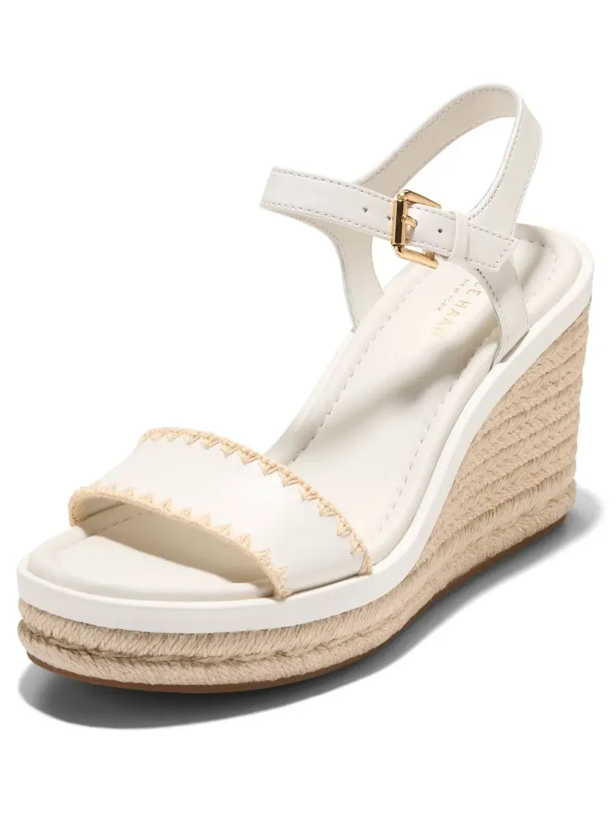 Сандалии-эспадрильи на танкетке Cloudfeel Asbury Cole Haan, Powder Leather Natural Raffia — изображение 8 из 8