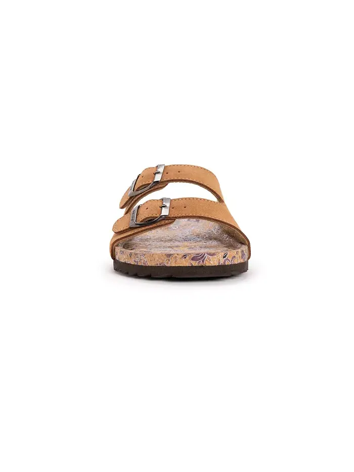 Женские сандалии Tessa Tera Turf 2 Strap Slide Muk Luks — изображение 4 из 6, коричневый