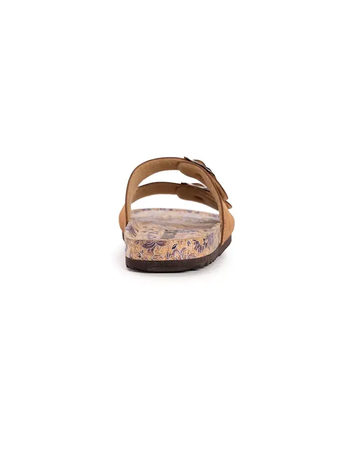 Женские сандалии Tessa Tera Turf 2 Strap Slide Muk Luks — изображение 5 из 6, коричневый