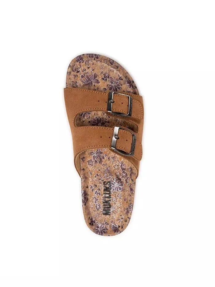 Женские шлепанцы Tessa Tera Turf с 2 ремешками MUK LUKS — изображение 6 из 6, коричневый