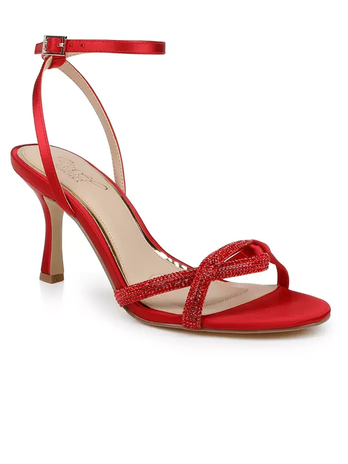 Женские сандалии Fiji Dress Jewel Badgley Mischka — изображение 1 из 5, красный