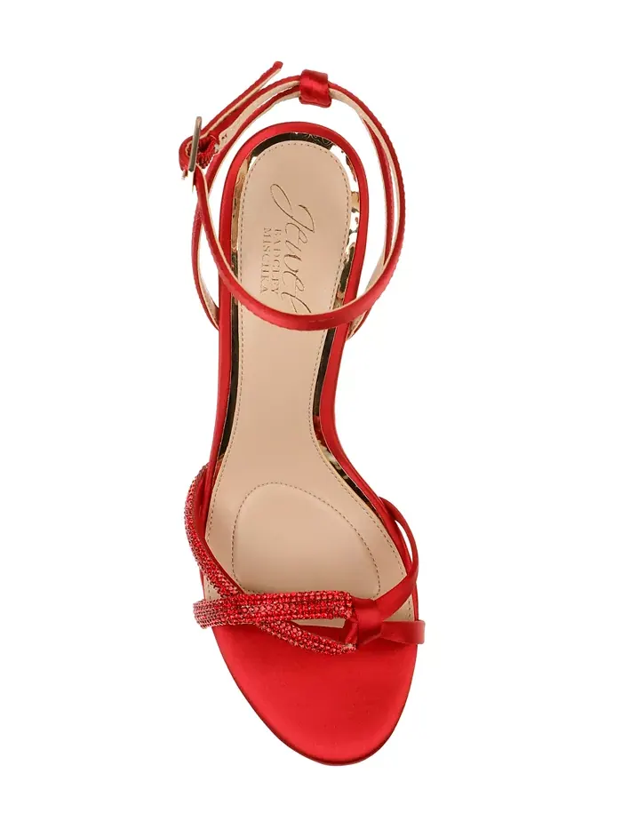 Женские сандалии Fiji Dress Jewel Badgley Mischka — изображение 4 из 5, красный