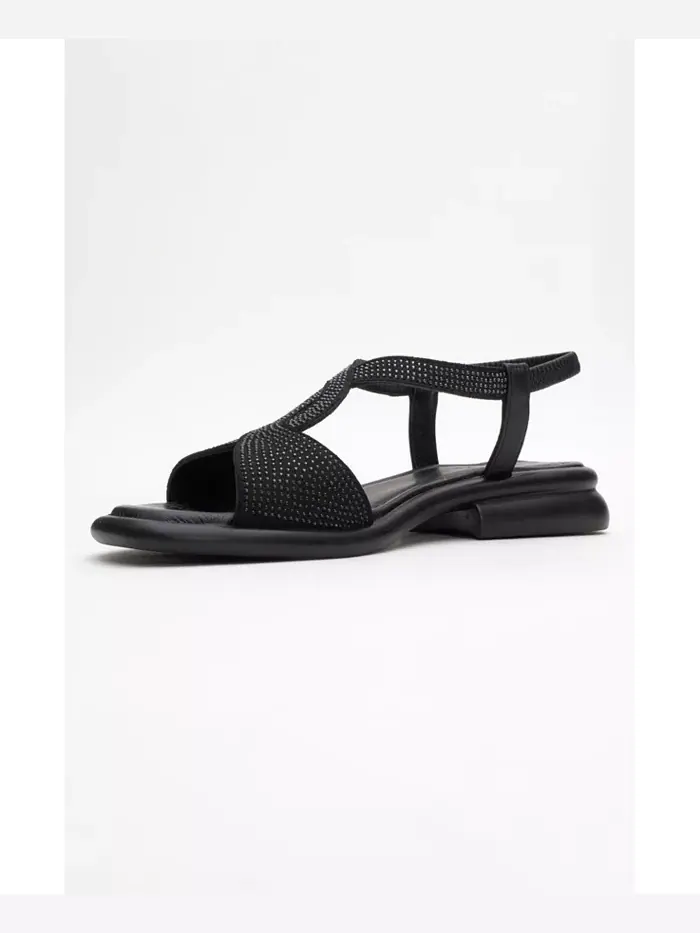 Сандалии из кожи с декором Sieglinde (женские) Forever & Always Shoes — изображение 4 из 6, черный