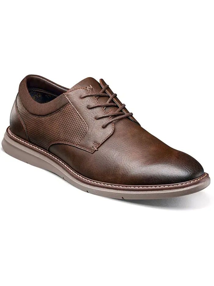 Мужские оксфорды Chase Plain Toe Nunn Bush — изображение 1 из 8, коричневый