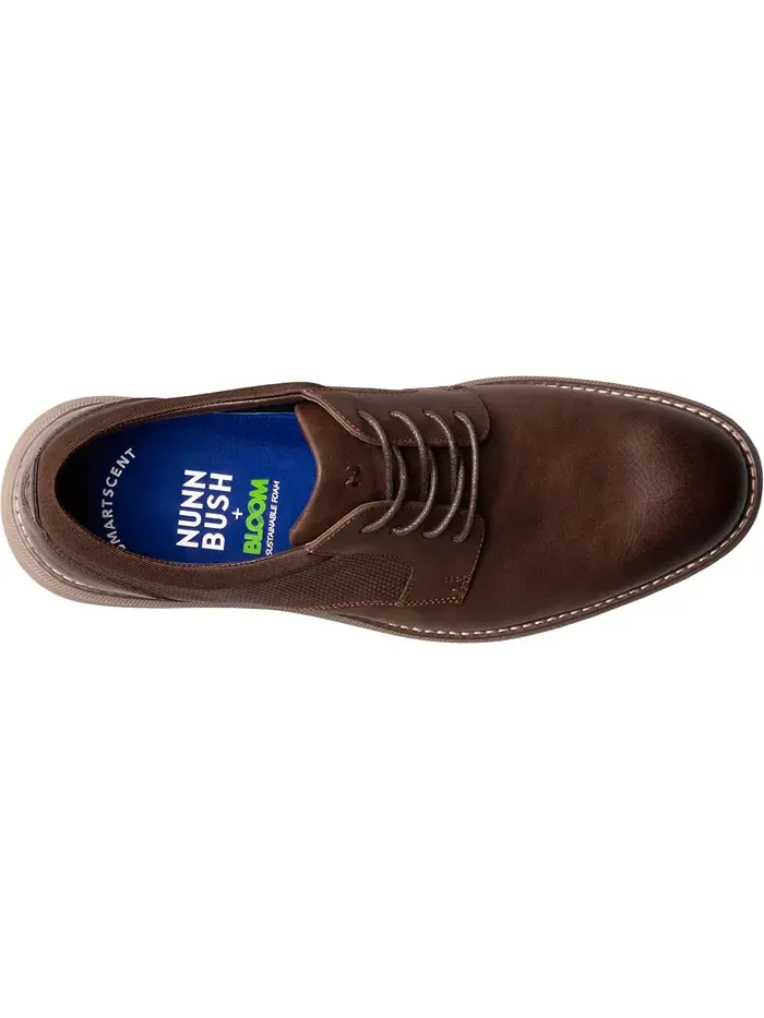 Мужские оксфорды Chase Plain Toe Nunn Bush — изображение 6 из 8, коричневый