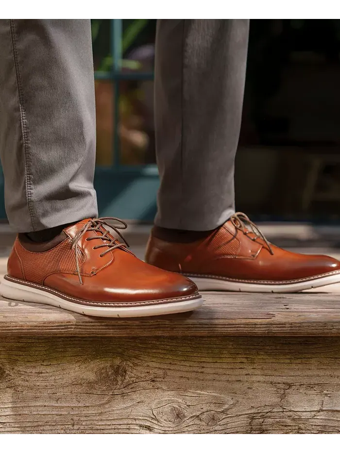 Мужские оксфорды Chase Plain Toe Nunn Bush — изображение 8 из 8, коричневый