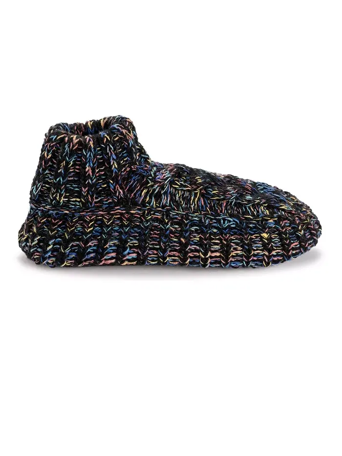 Женские ботинки Icelandic Space Dye Marl с манжетами Muk Luks — изображение 2 из 8, черный