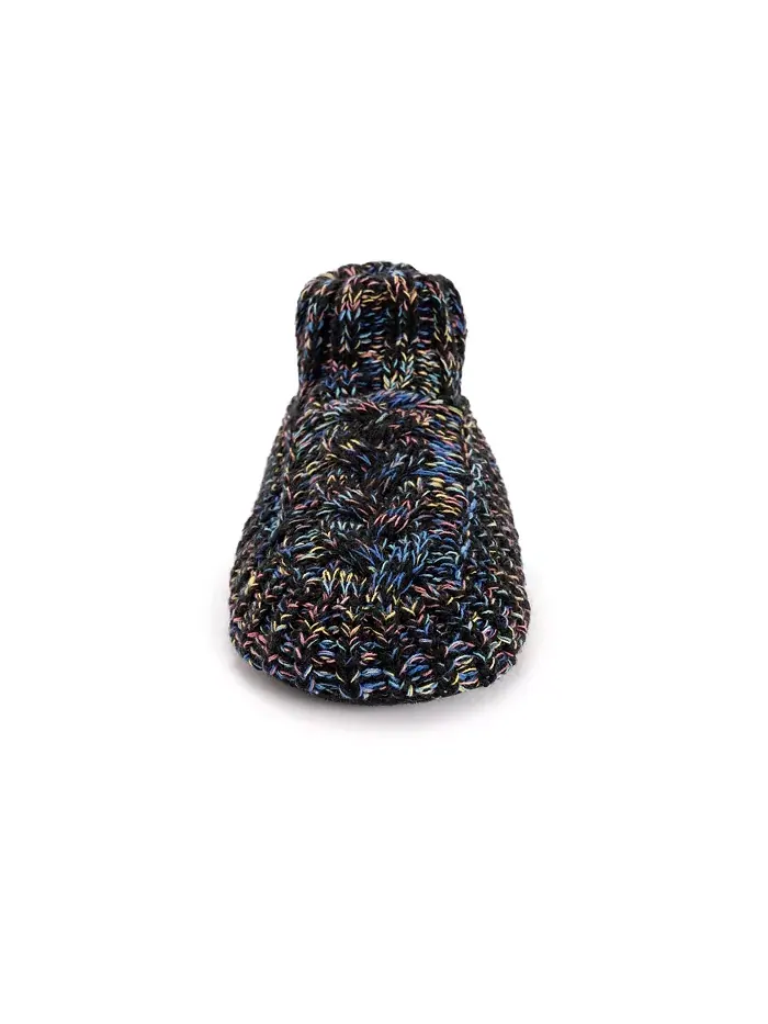 Женские ботинки Icelandic Space Dye Marl с манжетами Muk Luks — изображение 4 из 8, черный