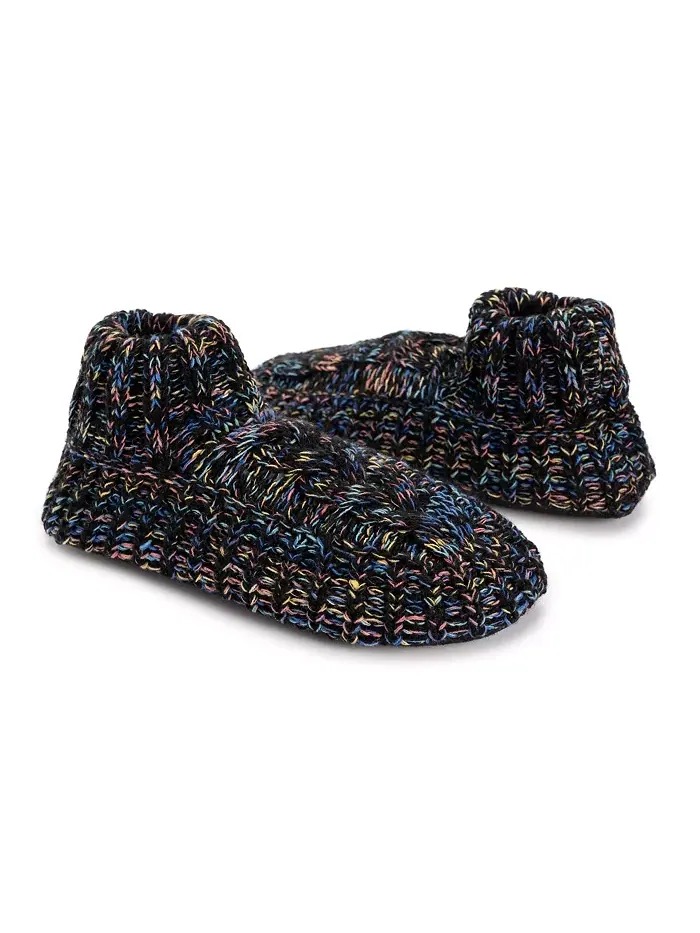 Женские ботинки Icelandic Space Dye Marl с манжетами Muk Luks — изображение 5 из 8, черный