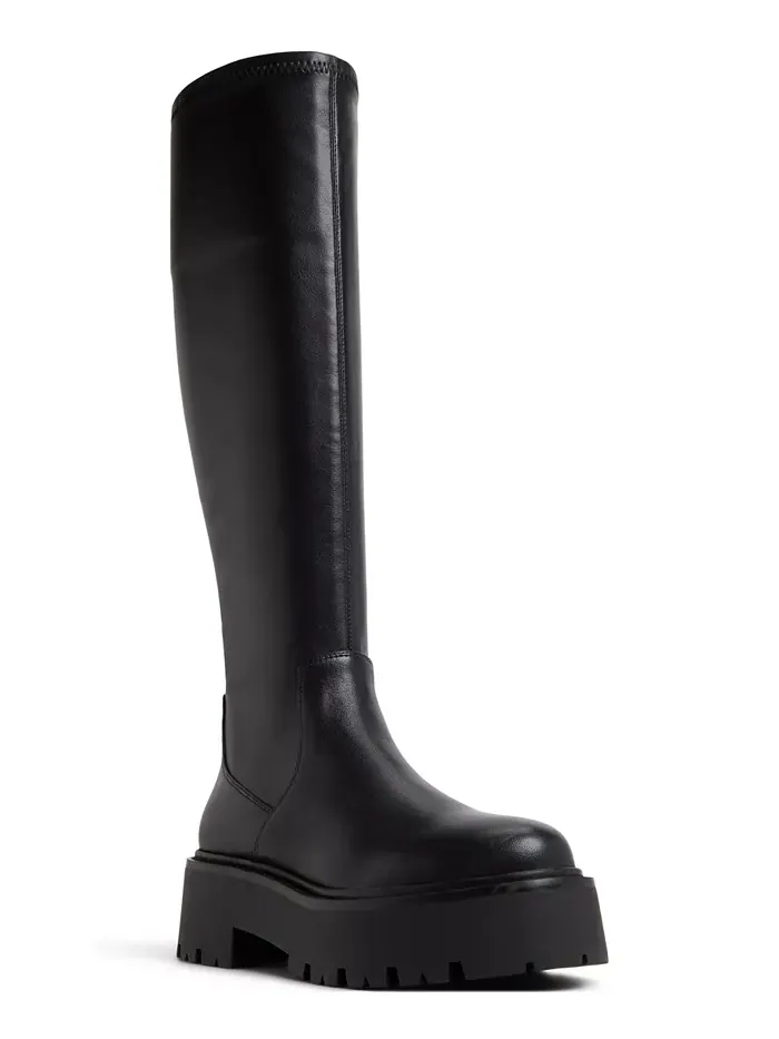 Женские сапоги Carelden до колена с круглым носком Aldo — изображение 1 из 5, черный