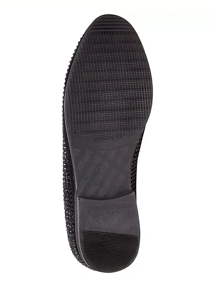 Мужские тапочки Caviar Rhinestone Smoke Slipper Steve Madden — изображение 4 из 4, черный
