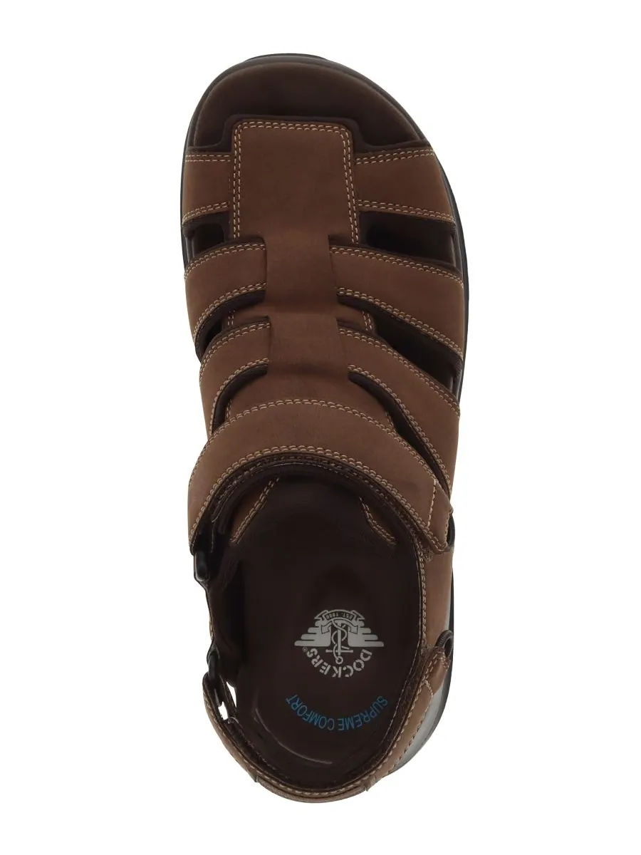 Мужские сандалии Banbury Outdoor Sport Fisherman Dockers — изображение 4 из 6, темный бежевый