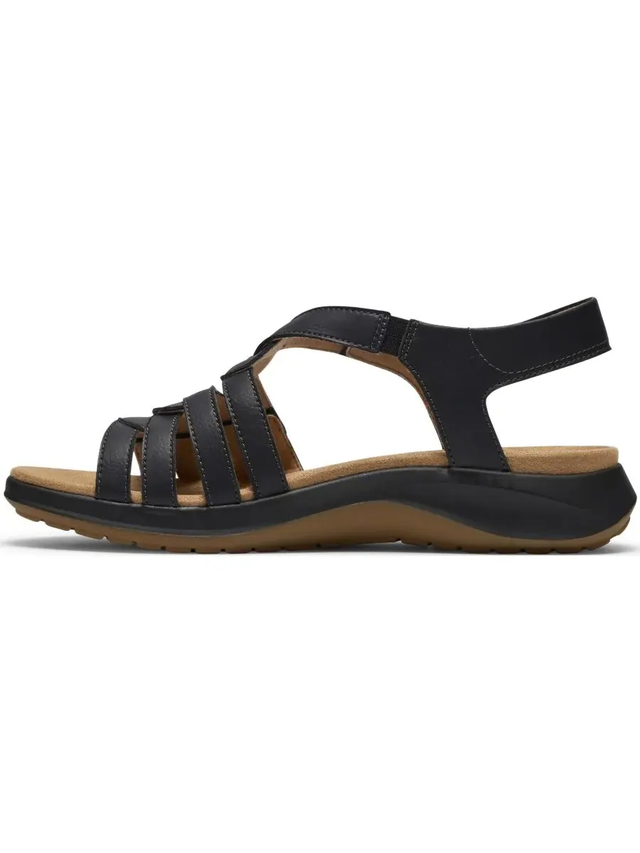 Сандалии женские Clarks Maelynn Paige, с круглым носком — изображение 6 из 7, черный