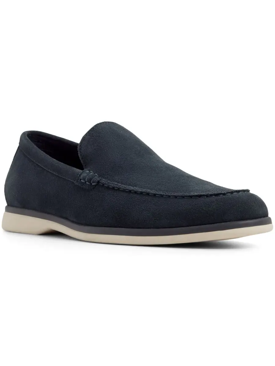 Мужские кожаные лоферы Mariner без шнурков ALDO — изображение 1 из 5, темно-синий