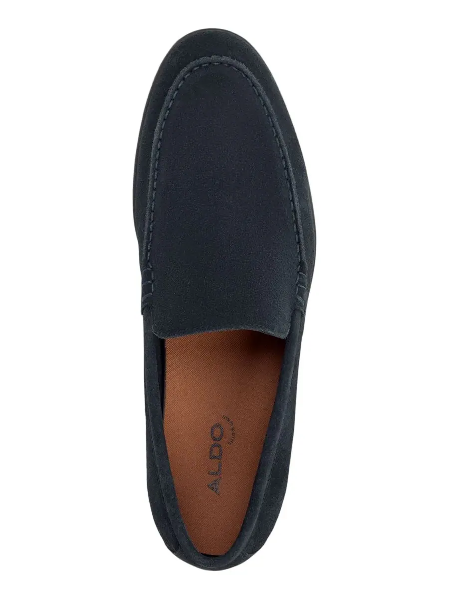 Мужские кожаные лоферы Mariner без шнурков ALDO — изображение 4 из 5, темно-синий