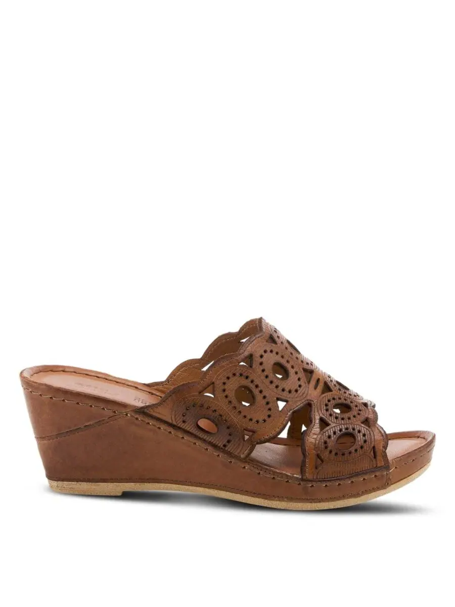 Женские сандалии-танкетки Spring Step Labarnas — изображение 2 из 6, коричневый