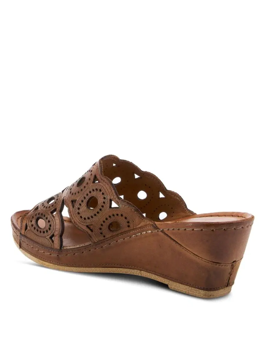 Женские сандалии-танкетки Spring Step Labarnas — изображение 6 из 6, коричневый