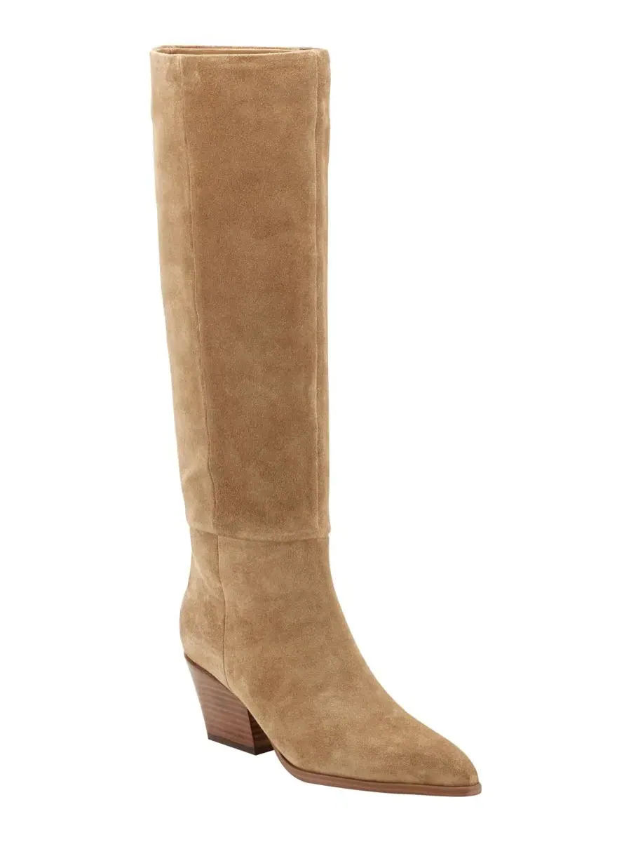 Ботинки-челси с высоким голенищем на каблуке Natural Suede Marc Fisher LTD
