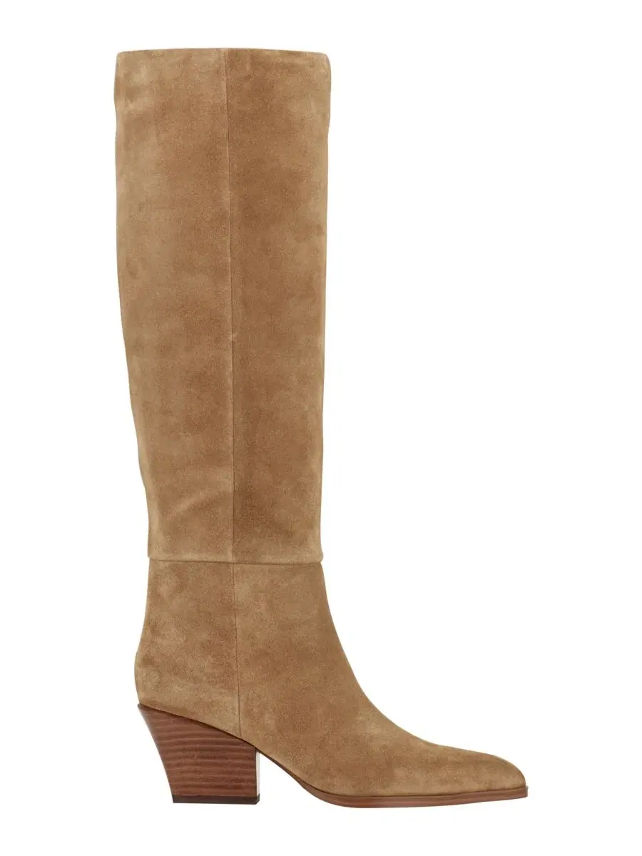 Ботинки-челси с высоким голенищем на каблуке Natural Suede Marc Fisher LTD — изображение 2 из 5