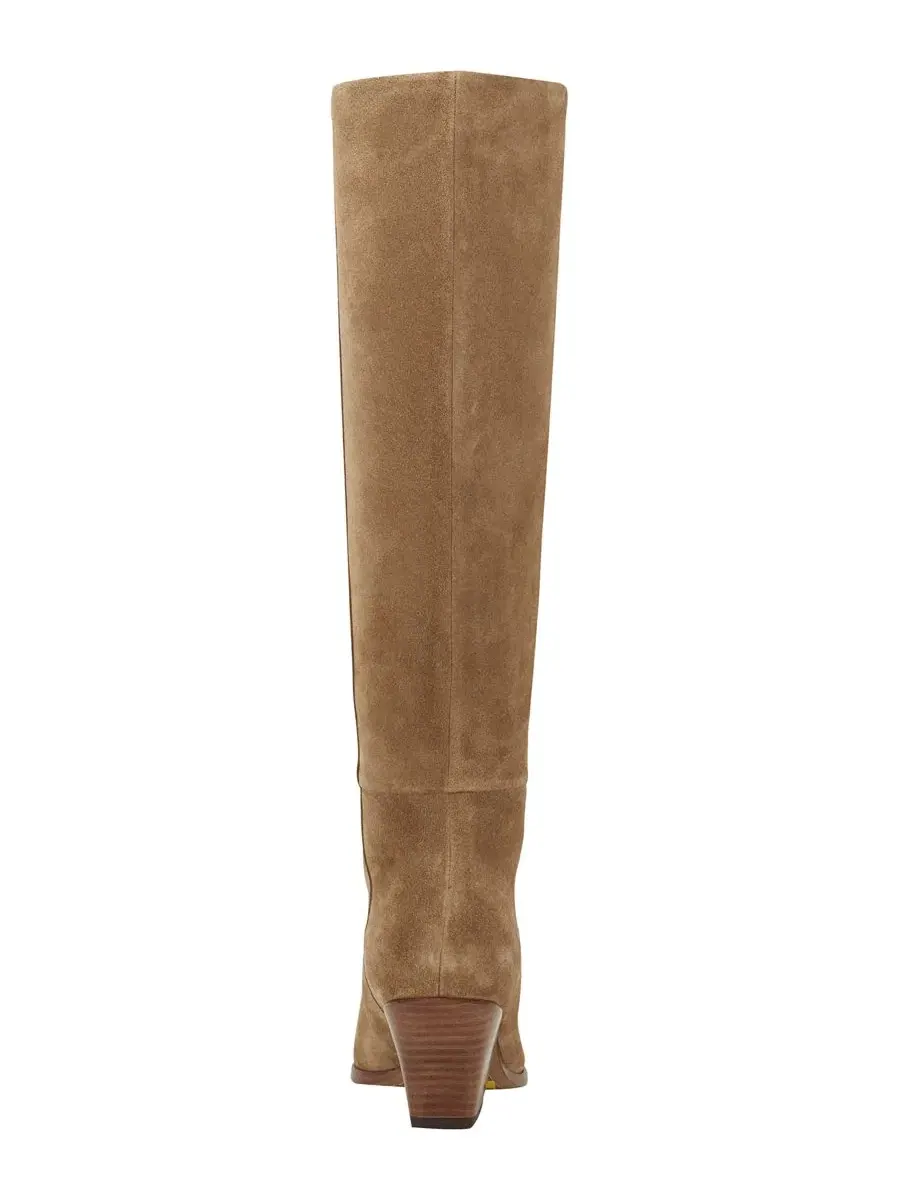 Ботинки-челси с высоким голенищем на каблуке Natural Suede Marc Fisher LTD — изображение 3 из 5