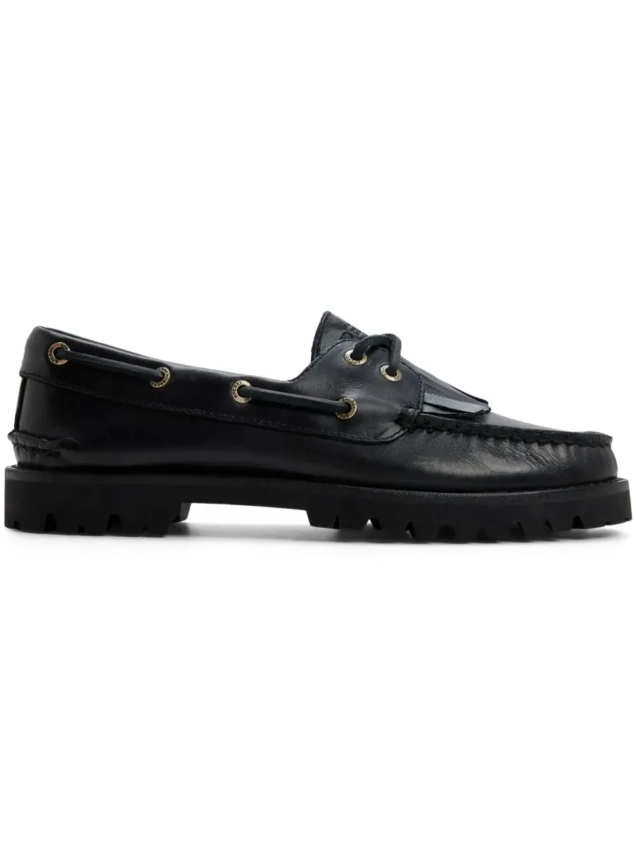 Лоферы на каблуке с кисточками и рифленой подошвой, модель Authentic Original Eye Low Lug Kiltie — изображение 2 из 5, черный