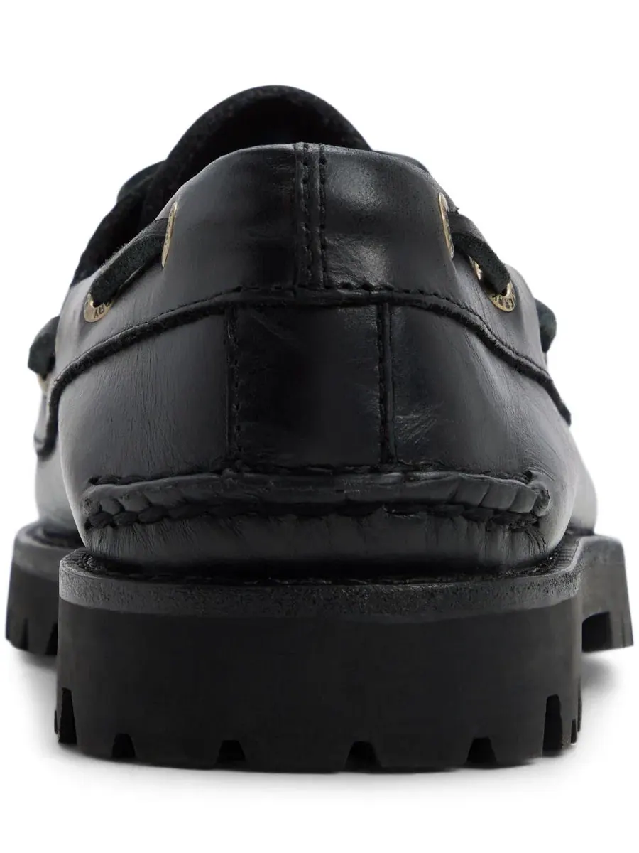Лоферы на каблуке с кисточками и рифленой подошвой, модель Authentic Original Eye Low Lug Kiltie — изображение 3 из 5, черный