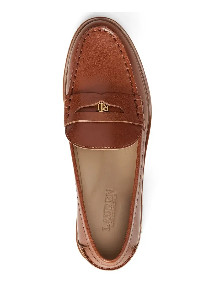 Лоферы Marli на каблуке Lauren Ralph Lauren — изображение 4 из 4, бежевый
