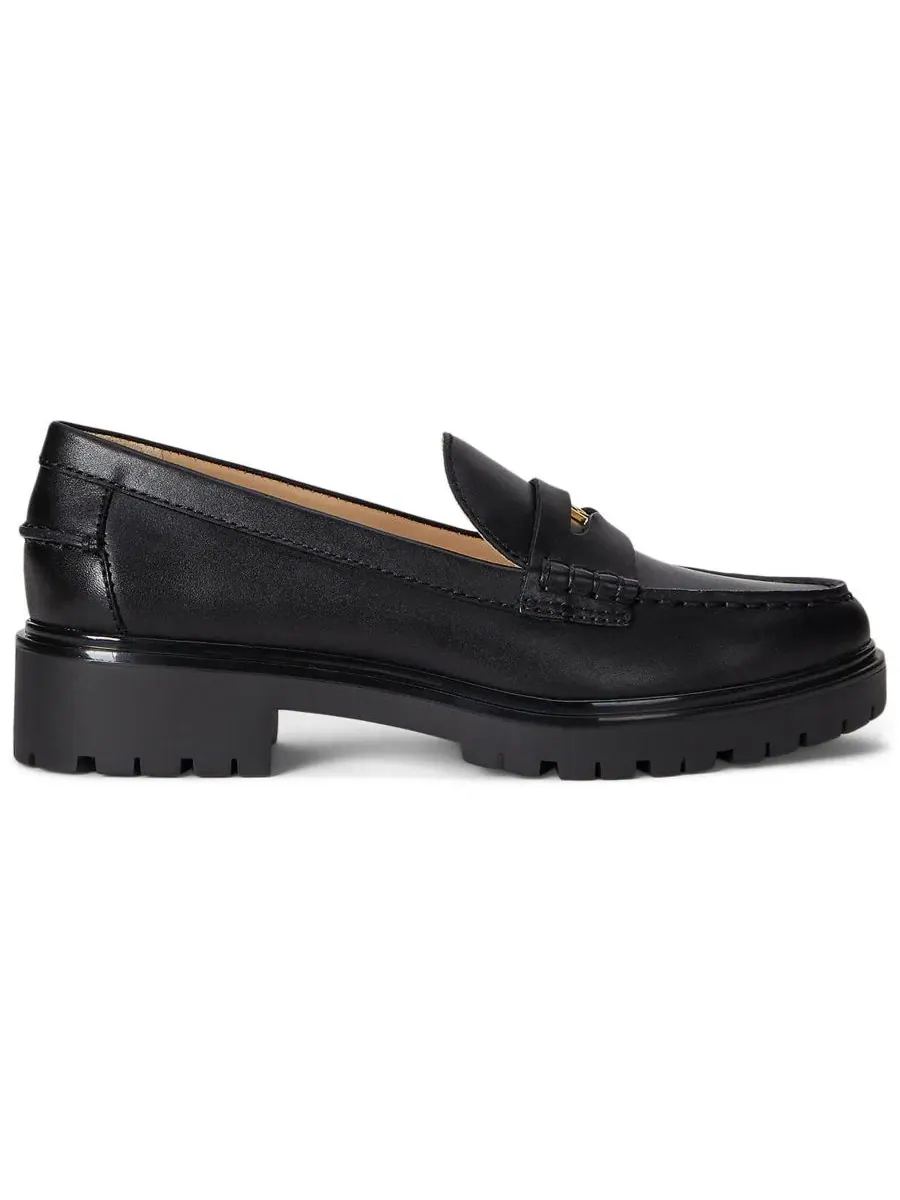 Лоферы Марли на каблуке Lauren Ralph Lauren — изображение 2 из 4, черный