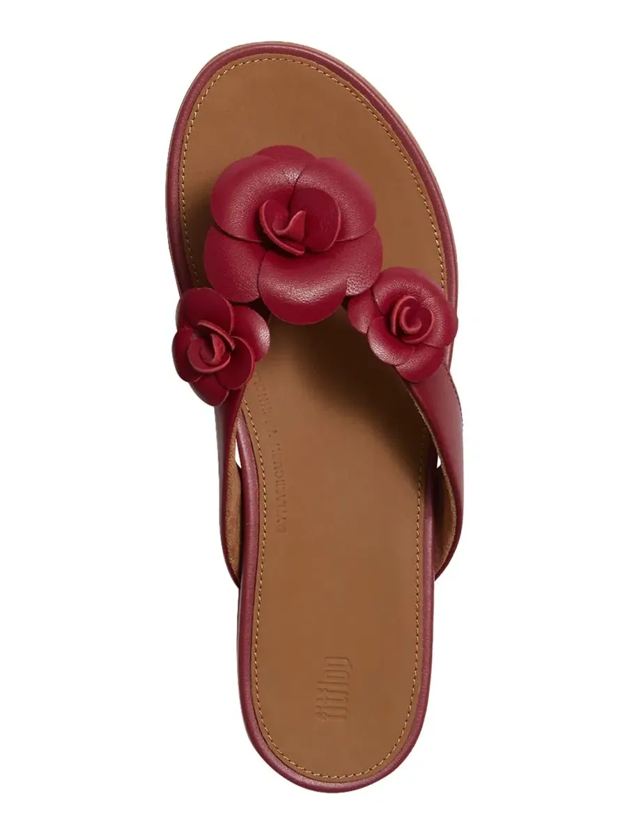 Босоножки-вьетнамки Gracie Flower FitFlop — изображение 3 из 6, жженый ягодный