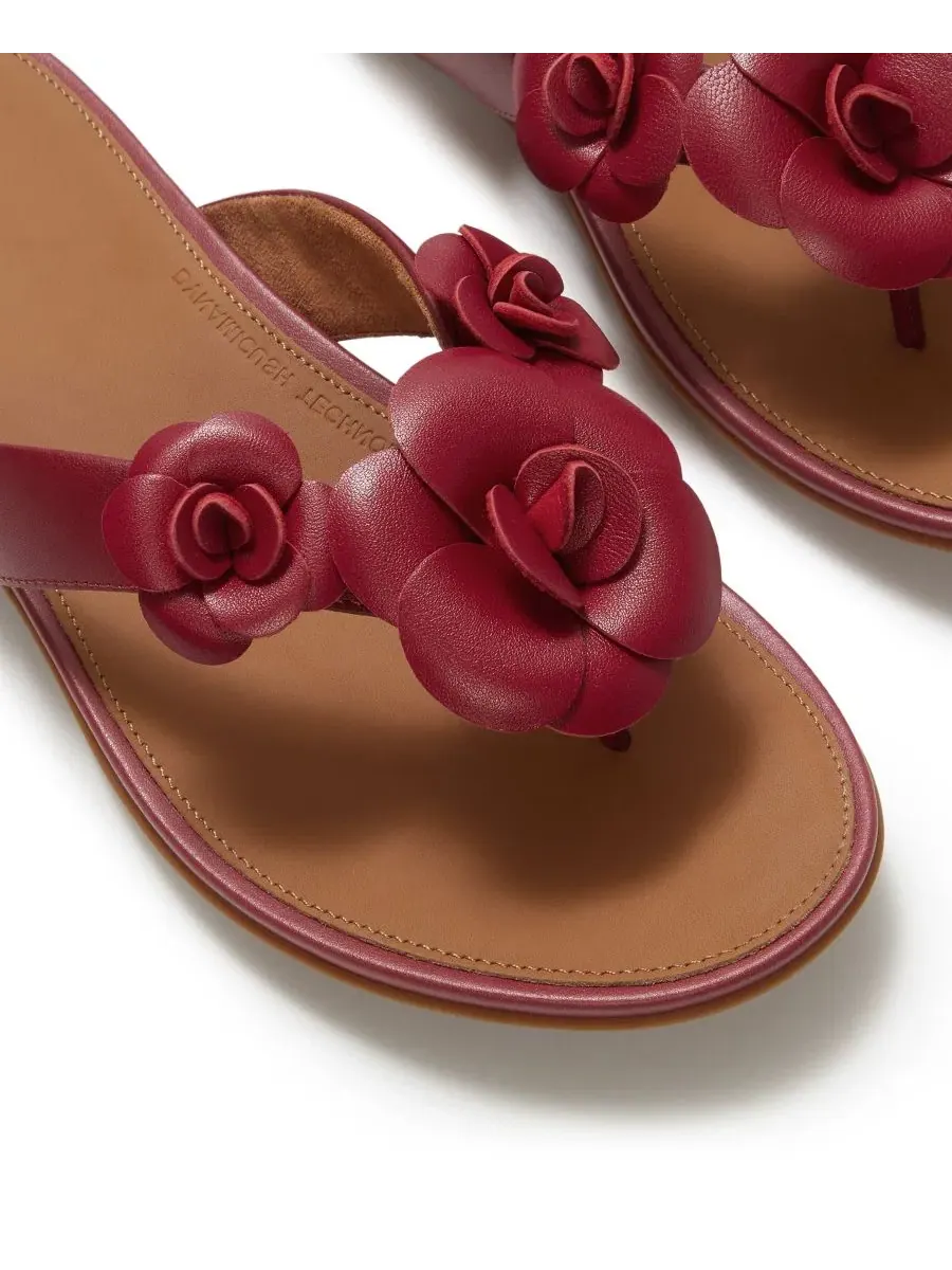 Босоножки-вьетнамки Gracie Flower FitFlop — изображение 5 из 6, жженый ягодный