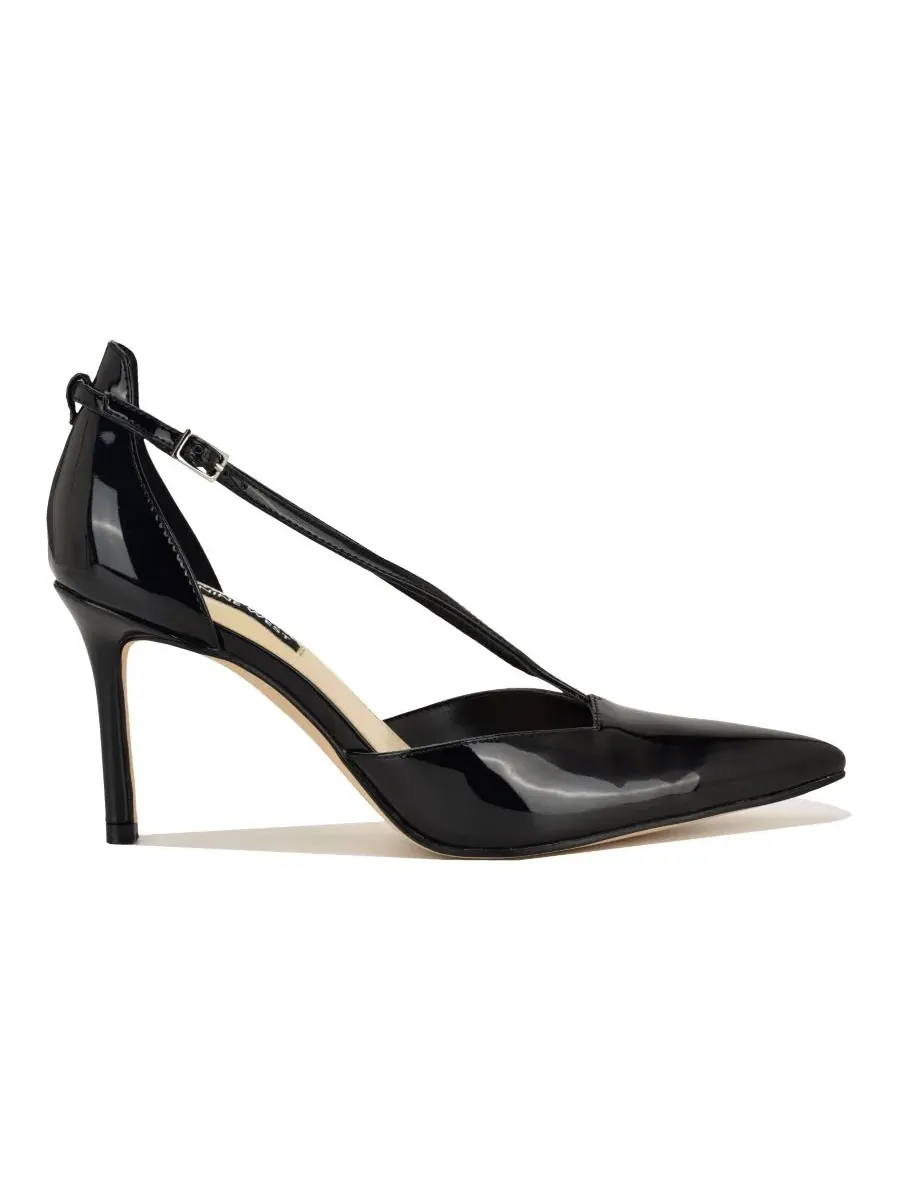 Женские туфли-лодочки на шпильке с ремешками и воротником-стойкой Nine West — изображение 2 из 5, черный