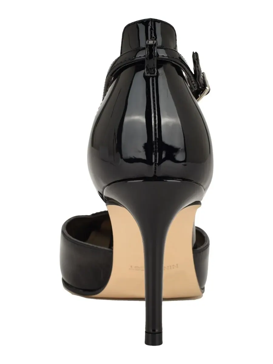 Женские туфли-лодочки на шпильке с ремешками и воротником-стойкой Nine West — изображение 3 из 5, черный