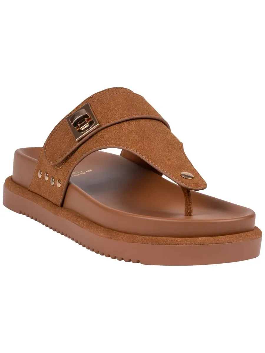 Женские сандалии-балетки Cailan Hardware с металлической стелькой GC Shoes — изображение 1 из 5, верблюжий