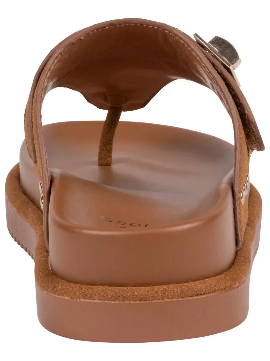Женские сандалии-балетки Cailan Hardware с металлической стелькой GC Shoes — изображение 3 из 5, верблюжий