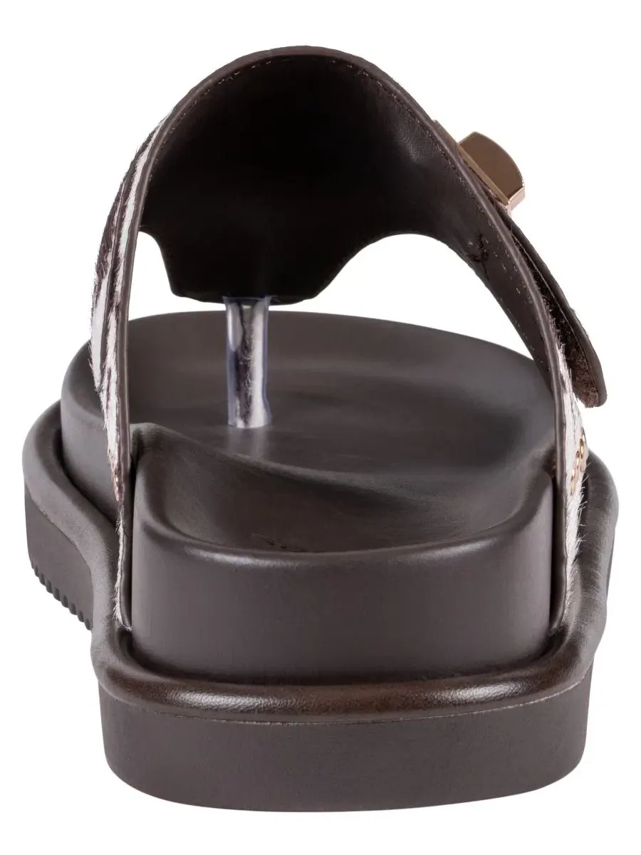 Женские сандалии-балетки Cailan Hardware с металлической стелькой GC Shoes, Cow Print — изображение 3 из 5