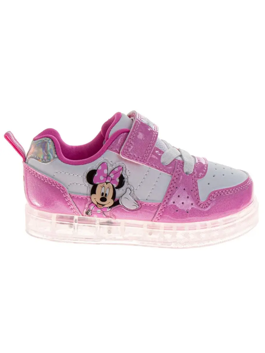 Кроссовки с принтом Minnie Mouse Disney — изображение 2 из 5, розовый белый