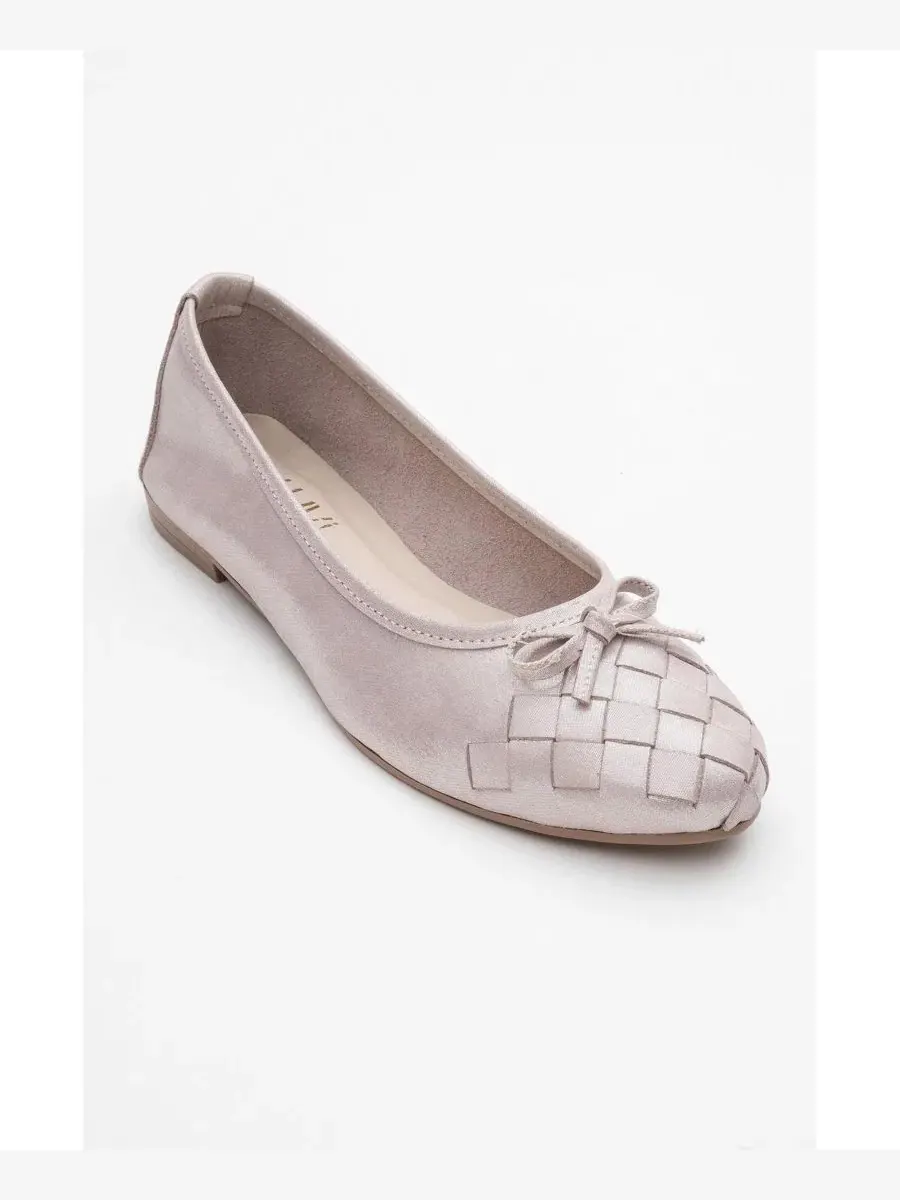 Балетки из натуральной кожи с круглым носком, Nopos Leather Cap Toe Forever & Always Shoes