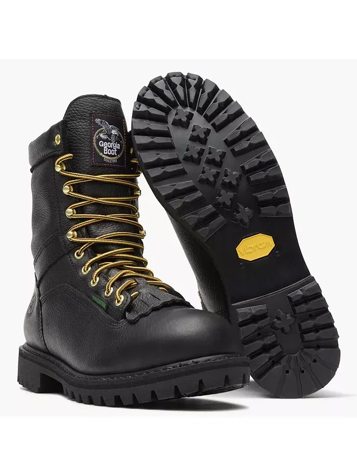 Мужские водонепроницаемые рабочие ботинки Lace-to-Toe GEORGIA BOOT — изображение 2 из 7, нет цвета