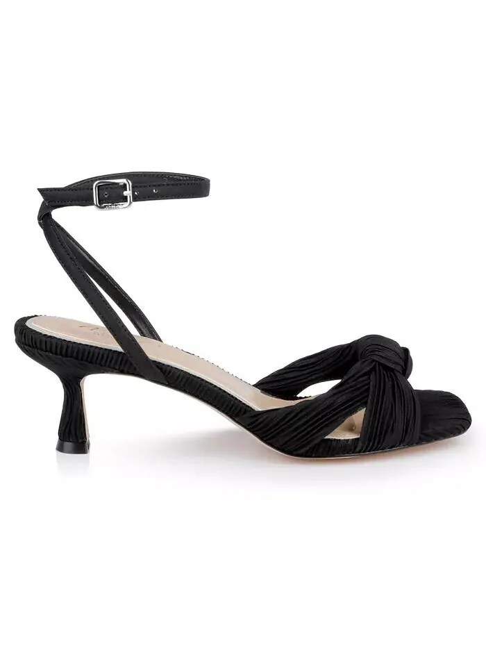 Женские босоножки на каблуке-китенке Jewel Badgley Mischka — изображение 2 из 9, черный
