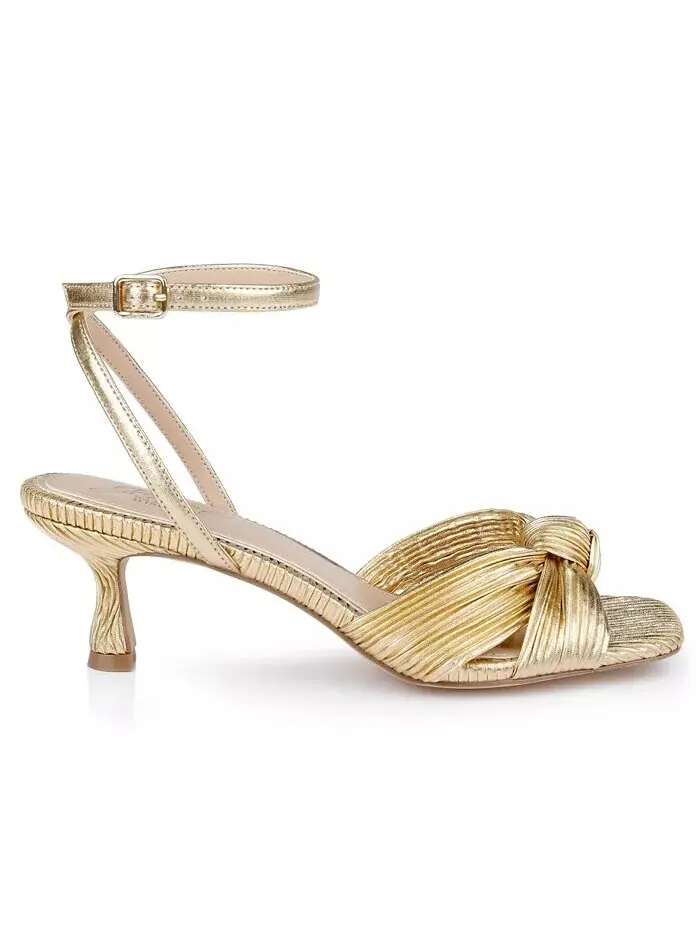 Женские босоножки на каблуке-китенке Jewel Badgley Mischka — изображение 6 из 9, черный