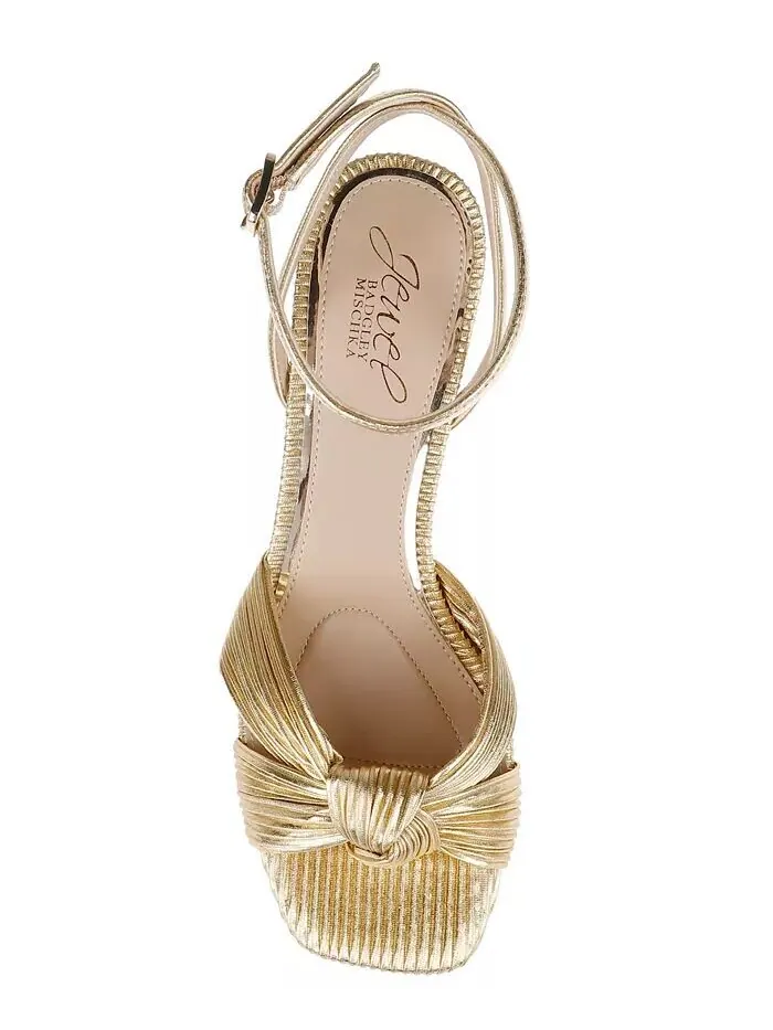Женские босоножки на каблуке-китенке Jewel Badgley Mischka — изображение 8 из 9, черный