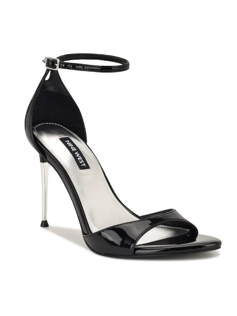 Женские босоножки Serven на шпильке с ремешком на щиколотке Nine West — изображение 1 из 5, черный