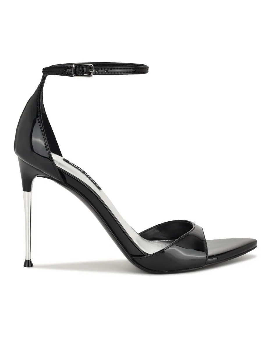 Женские босоножки Serven на шпильке с ремешком на щиколотке Nine West — изображение 2 из 5, черный